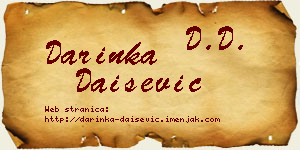 Darinka Daišević vizit kartica